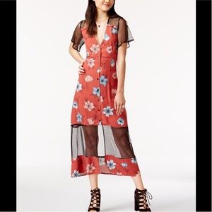 MINKPINK Mesh-Inset maxi dress